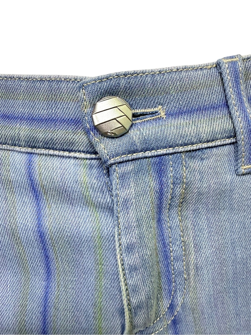 Chanel Spring 2006 Striped Denim Jeans FR 36 - Picture 5 of 9